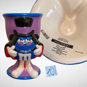 Galerie M&M M and M Blue Vampire Ceramic Goblet Mug